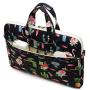 Canvaslife Flamingos Pattern Waterproof Laptop Shoulder Messenger Bag Laptop Computer Briefcases with Rebound Bubble Protection for 15 inch and 15.6 inch Laptop