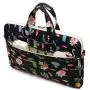 Canvaslife Flamingos Pattern Waterproof Laptop Shoulder Messenger Bag Laptop Computer Briefcases with Rebound Bubble Protection for 15 inch and 15.6 inch Laptop
