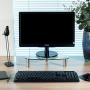 2 Pack Computer Monitor Riser | Triangle Desktop Universal Corner Stand for Computer Monitor & Laptop HD01T-203