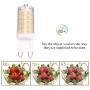 G9 LED Bulb 4W, 40 Watt T4 G9 Base Halogen Equivalent, 2700K Soft Warm White, 120V No-Flicker, Chandelier Lighting Non-Dimmable 450LM (5 Pack) by BAOMING