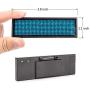 Bluetooth Led Name Tag, Wireless Rechargeable LED Badge Scrolling Message Display Programmable Business Badges with Magnet and Pin(Blue)