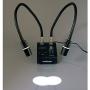 AmScope LED-6W Powerful 6 Watt LED Dual Gooseneck Lights Illuminator