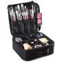 Travel Makeup Case,MI ÉTOILE-Professional Cosmetic Makeup Bag Organizer,Accessories Case,Tools case,Toiletry Jewellery Digital Accessories Storage Bag Beauty Makeup Bag Black