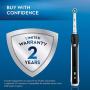 Oral-B 1000 CrossAction Electric Toothbrush, Black, Powered by Braun