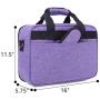 Luxja Projector Case, Projector Bag with Protective Laptop Sleeve, Projector Carrying Case with Accessories Pockets, Large(16 x 11.5 x 5.75 Inches), Purple
