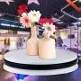 Yuanj Motorized Turntable Display, 360 Degree Electric Rotating Display Turntable for Display Jewelry, Watch, Digital Product, Shampoo, Glass, Bag, Models, Diecast, Jewelry and Collectibles