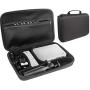 Projector Case for WOWOTO H8, H9 Video Projector, WOWOTO DLP LED Video Projector, Slim Design, Mesh Pocket, Smart dividers for Projector, Remote Controller, Adapter, Tripod Tablet Stand, Cables