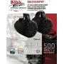 BOSS Audio Systems BM40AMPBT Marine Waketower Speaker System - Bluetooth, 500 Watts of Power Per Pair, 250 Watts Each, 4 Inch, Full Range, 2 Way, Marine Grade, Weatherproof, Sold in Pairs BOSS Audio Systems BM40AMPBT Marine Waketower Speaker System - Bluetooth, 500 Watts of Power Per Pair, 250 Watts Each, 4 Inch, Full Range, 2 Way, Marine Grade, Weatherproof, Sold in Pairs