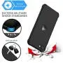 ORETECH Designed for iPhone SE 2020 Case with[2 x Tempered Glass Screen Protector] 360° Full Body Protection Cover Hard PC Soft Rubber Silicone for iPhone SE 2nd Generation (2020)-4.7- Black