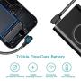 Right Angle Phone Charger Cable 3 Pack (6/6/ 6FT) Fast Charging Cord 90 Degree Nylon Braided Data Cable with Blue LED for Phone 11/ Pro/Max/X/XS/XR/ 8/ 8Plus/7/7 Plus/6/6S/6 Plus (Black Gray, 6FT)
