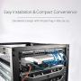 StarTech.com Multimode (MM) LC Fiber Media Converter for 10/100/1000 Network - 550m - Gigabit Ethernet - 850nm - with SFP Transceiver (MCM1110MMLC)