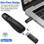 Wireless Presenter Remote, ESYWEN RF 2.4GHz USB Presentation Remote Control PowerPoint Presentation Clicker for Keynote/PPT/Mac/PC…