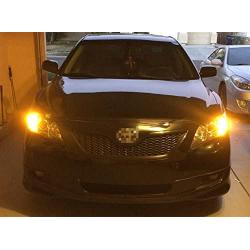 Alla Lighting 3157 LED Bulbs Super Bright 3156 3056 3157KX 4157 3457 4157NAK 3757 T25 Wedge LED Turn Signal Blinker Lights, Amber Yellow