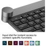 Logitech Craft Advanced Wireless Keyboard with Creative Input Dial and Backlit Keys, Dark grey and aluminum