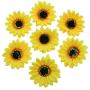 Timoo 12 PCS Sunflower Duckbill Hair Clip, Metal Alligator Hair Accessories for Beach, Summer Party
