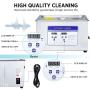 Anbull 10L Professional Ultrasonic Parts Cleaner Machine with 304 Stainless Steel and Digital Timer Heater for Jewelry Watch Coin Glass Circuit Board Dentures Small Parts