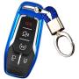 Royalfox(TM) 4 5 Buttons TPU Smart keyless Entry Remote Key Fob case Cover Keychain for Ford Mustang F-150 F-450 Explorer Taurus Fusion Edge,Lincoln MKZ MKC MKX (Blue) Royalfox(TM) 4 5 Buttons TPU Smart keyless Entry Remote Key Fob case Cover Keychain for Ford Mustang F-150 F-450 Explorer Taurus Fusion Edge,Lincoln MKZ MKC MKX (Blue)