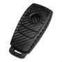 TANGSEN Smart Key Fob Personalized Case Protective Cover for MERCEDES BENZ E S CLASS E300 E400 E43 W213 2 3 Button Keyless Entry Remote 3D Twill Weave Carbon Fiber ABS Plastic Emboss