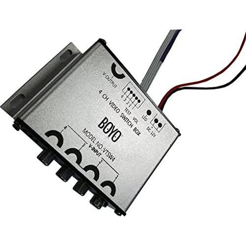 BOYO VTSW4-4-Channel Video Switcher with Trigger Wires for Car, Truck or Van