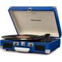 Crosley Cruiser Deluxe Vintage 3-Speed Bluetooth Suitcase Turntable, Blue