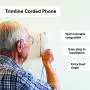 Corded Phone - Phones for Seniors - Phone for Hearing impaired - Choctaw White - Retro Novelty Telephone - an Improved Version of The Princess Phones in 1965 - Style Big Button - iSoHo Phones