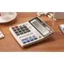 12-Digit Battery Dual Powered Handheld Electronic Business Mini Solar Basic Desktop Financial Scientific Office Calculator, Simple Desk Calculators with Large LCD Display