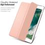 MoKo Case Fit 2018/2017 iPad 9.7 5th / 6th Generation - Slim Lightweight Smart Shell Stand Cover with Translucent Frosted Back Protector Fit iPad 9.7 Inch 2018/2017, Rose Gold(Auto Wake/Sleep)