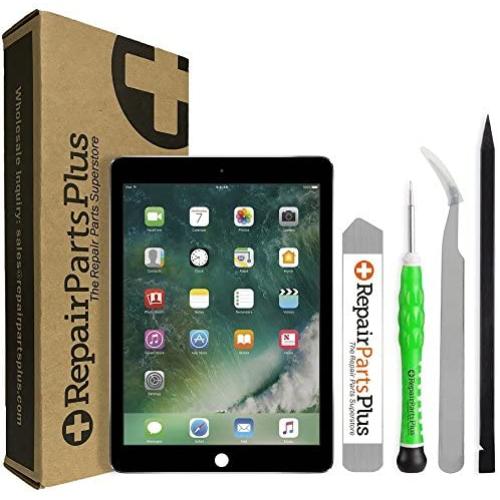 Repair Parts Plus for iPad Air 2 (A1566 | A1567 | A1568) Screen Replacement LCD Glass Digitizer Premium Kit (Black)