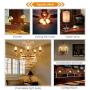 Albrillo E12 Bulb, LED Candelabra Light Bulbs 40 Watt Equivalent, Warm White LED Chandelier Bulbs, Decorative Candle Base E12 Non-Dimmable, Pack of 4