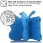 Simicoo iPad Mini 4 3 2 3D Cute Butterfly Case for Kids Light Weight EVA Stand Shockproof Rugged Heavy Duty Kids Friendly Tablet Case for iPad Mini 4 3 2 (Blue)