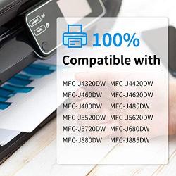 IKONG Compatible Ink Cartridges Replacement for Brother LC203 LC203XL LC201 LC201XL Works with Brother MFC-J460DW J480DW J485DW J680DW J880DW J885DW MFC-J4320DW J4420DW J4620DW J5620DW (12-Pack)
