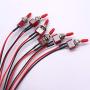 weideer 6pcs Sub-Mini Toggle Rocker Switch ON/Off 2 Position 2 Pin SPST with Pre-soldered Wires for car, Boat,Circuit Modification etc mts-101-x