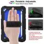 SEYMAC stock Case for iPad Mini 5/4, Protection [Full-Body] Case with 360 Degrees Rotating Stand [Pencil Holder] [Screen Protector] Hand Strap for iPad Mini 5th/4th Generation 7.9 inch(Blue+Black)