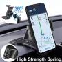 HORDZOOM Car Phone Holder Mount Strong Clip Non-Slip, 360 Degree Rotation Dashboard HUD Phone Holder for Car, Compatible with iPhone Samsung Galaxy LG Nokia Etc
