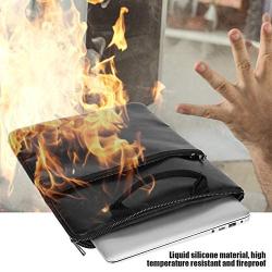 Portable Fireproof Briefcase Waterproof Document Bag Safe Protection Storage Organizer for Computer Jewelry Money Passport