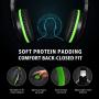 Karvipark H-10 Gaming Headset for Xbox One/PS4/PS5/PC/Nintendo Switch|Noise Cancelling,Bass Surround Sound,Over Ear,3.5mm Stereo Wired Headphones with Mic for Clear Chat