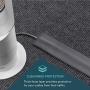 5-Ft Carpet Cord Cover for Floor, Cushioned Cord Protector, Works on Loop Pile, Berber or Most Office Style Carpet ONLY - Dark Gray