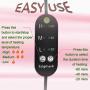 ESIGMARK Small Portable Neck Heating Pad,Electronic,Timing Control & Heat Setting,Adjustable,Infrared Radiation,Herbal Therapy Neckband for Sore Neck,Headache,Dizziness,Neck Relaxation & Relief