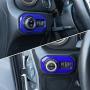 Headlight Lamp Switch Trim Cover Button Decoration Interior Accessories for 2018-2021 Jeep Wrangler JL JLU & Gladiator JT (Blue)