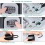 ZHEGE Key Lock Box, 4 Digit Combination Key Storage Lock Box with Resettable Code, Portable Key Safe Box for Door Knob, Realtors, Contractors