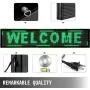 VEVOR Led Sign 40'' x 8'' Digital Sign Green Color Indoor with high Resolution P10 Led Scrolling Display Programmable by PC & WiFi & USB for Advertising
