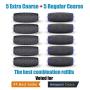 IMPROVED 5 Extra Coarse & 5 Regular Coarse Replacement Refill Roller for Amope Pedi Refills Electronic Perfect Foot File