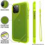 Vibe Series Case Designed for iPhone 12 Pro Max, Patented Rotating Mute Switch, Compatible with MagSafe, 10ft Drop Proof, Crux Accessories Attachment System - Neon Yellow