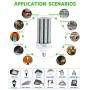60w LED Garage Light,E26 E39 Base LED Corn Bulb,5000k Daylight LED Replacement Incandesce CFL Metal Halide HID HPS Lamp for Indoor Outdoor Garage Yard barn Warehouse Work Shop Gym