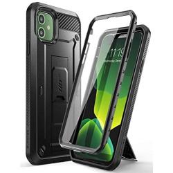 SUPCASE Unicorn Beetle Pro Series Case Designed for iPhone 11 6.1 Inch (2019 Release), Built-In Screen Protector Full-Body Rugged Holster Case (Black)
