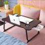 MJUNM Laptop Desk, Lap Desk Bed Table Tray for Eating Writing Foldable Desk with iPad Slots for Adults/Students/Kids, Adjustable Notebook Stand with Drawer, Card Slot, Black