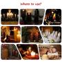 CVHOMEDECO. Real Wax Hand Dipped Battery Operated LED Pillar Candles with Remote Control, Primitives Country Flickering Dancing Flame Lights Décor, H 6 & 5 Inch, Set of 2 (Brown)