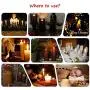 CVHOMEDECO. Real Wax Hand Dipped Battery Operated LED Pillar Candles with Remote Control, Primitives Country Flickering Dancing Flame Lights Décor, H 6 & 5 Inch, Set of 2 (Brown)