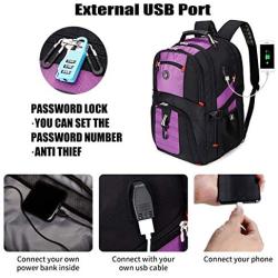 Extra Large 50L Travel Laptop Backpack with USB Charging Port Fit 17 Inch Laptops for Men Women