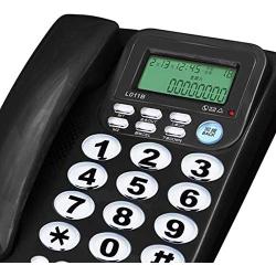 TelPal Corded Big Button Telephone for Elderly Caller ID Landline Phones for Seniors Amplified Telefonos Home Phone for Old People with Speaker and Easy to Read Numbers…